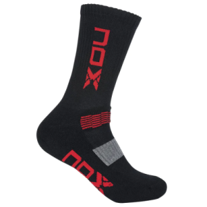 Calcetines Nox Padel Negro y Rojo