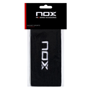 Muñequeras Nox Negro/Logo Blanco