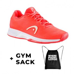 Zapatillas Head Revolt Pro 4.0 Clay Coral Blanco Mujer | Head