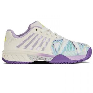 Zapatillas Kswiss Express Light 3 HB Padel Blanco Purpura Mujer | Kswiss