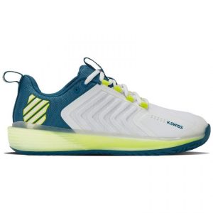 Zapatillas Kswiss Ultrashot 3 Blanco Azul Amarillo Fluor | Kswiss