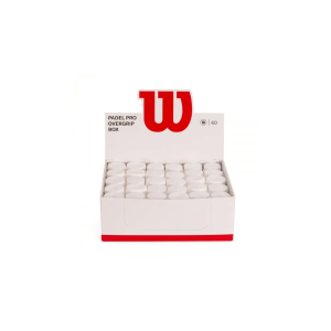 Caja 60 Overgrips Wilson Padel Blanco Pro