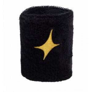Muñequera Starvie Negra Star Dorada